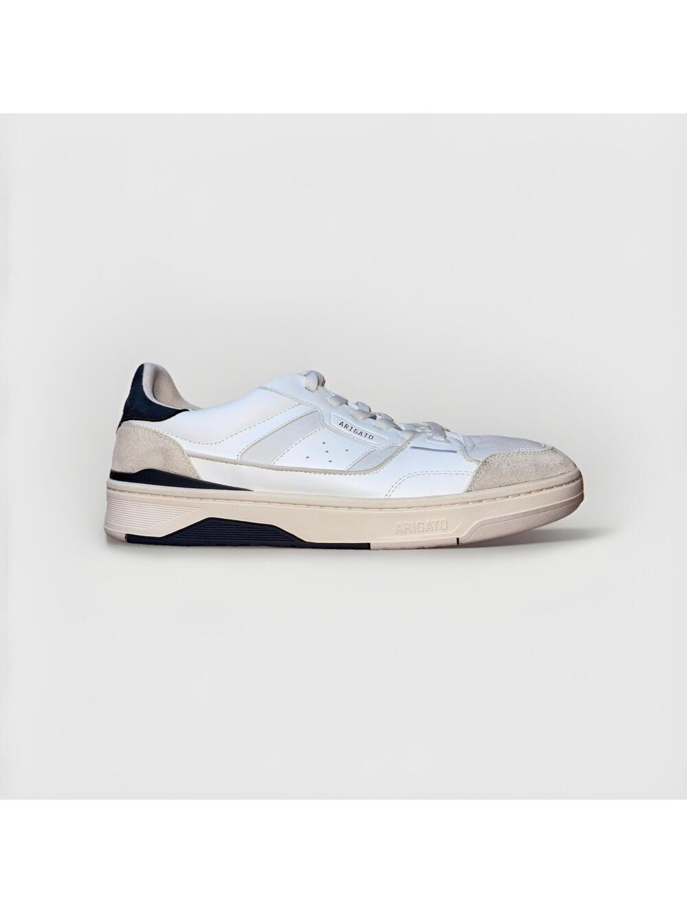 Axel Arigato Clay Sneakers White Blue Men’s Size 10.5 Leather Casual Shoe